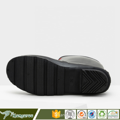 Manufacturer Winter Safety Men Rubber Rain Boots With Zipper Korea Custom Printing
